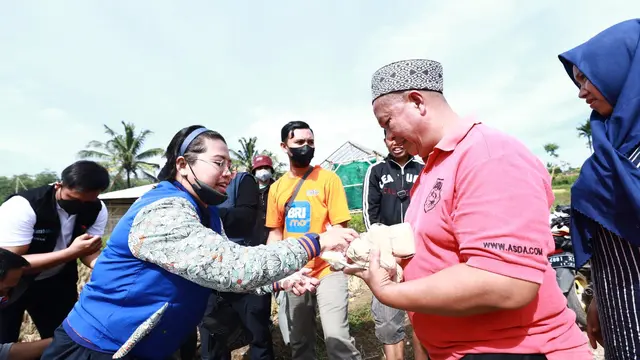BRI melalui CSR BRI Peduli terjun langsung membantu warga terdampak gempa Cianjur di Jawa Barat.