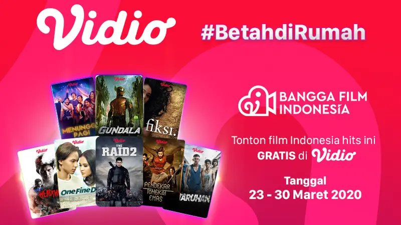 Betah di Rumah Dengan Nonton Film Indonesia Gratis Hanya di Vidio. sumberfoto: Vidio