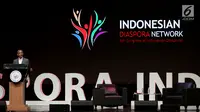Presiden AS ke-44, Barack Obama saat berpidato dalam acara 4th Congress of Indonesian Diaspora di Kota Kasablanka, Jakarta, Sabtu (1/7). Pidato ini juga merupakan pidato Obama pertama di Asia setelah ia selesai menjabat presiden.(Liputan6.com/Johan Tallo)