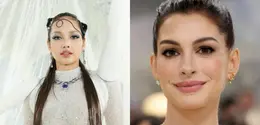 Dua Global Brand Ambassador Bvlgari, Lisa Blackpink dan Anne Hathaway tampil memukau di Met Gala 2026. Bukan hanya busanannya, melainkan perhiasaan yang mereka kenakan begitu mewah. [Dok. Bvlgari]