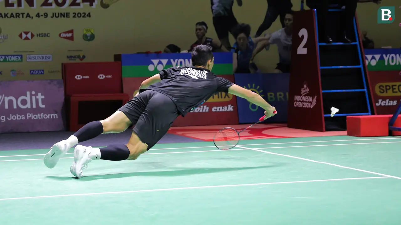 Jonatan Christie di Indonesia Open 2024