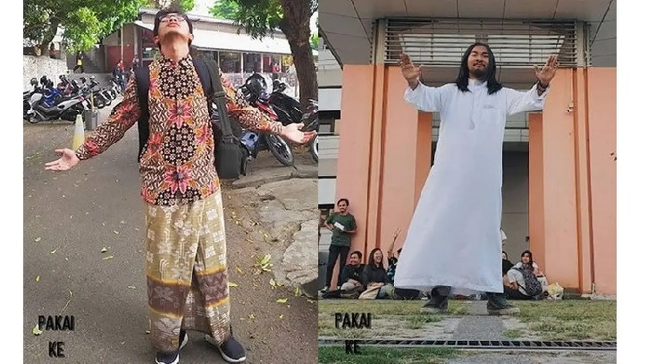 pakaian nyeleneh mahasiswa ke kampus