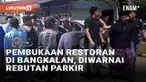 Pembukaan restoran mie di Jl. Trunojoyo, Bangkalan, Jawa Timur (30/11/2024) diwarnai insiden. Keributan melibatkan dua kelompok yang berebut lahan parkir. Kedua kelompok adu mulut hingga sempat memanas karena membawa senjata tajam.