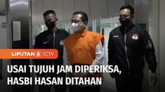 KPK resmi menahan Sekretaris Mahkamah Agung, Hasbi Hasan tersangka kasus suap penanganan perkara Koperasi Simpan Pinjam Intidana, di Mahkamah Agung. Hasbi ditahan, setelah diperiksa KPK untuk kedua kalinya sebagai tersangka.