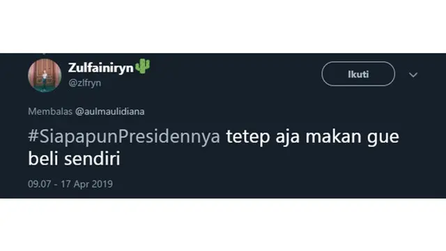Siapapun presidennya