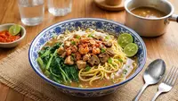 Resep Mie Kangkung Betawi Kuah Kental yang Gurih Segar