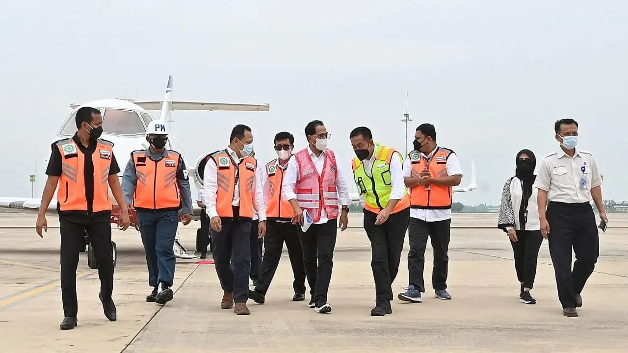 Menteri Perhubungan Budi Karya Sumadi di bandara Kertajati Majalengka, Jawa Barat. (Dok Kemenhub)