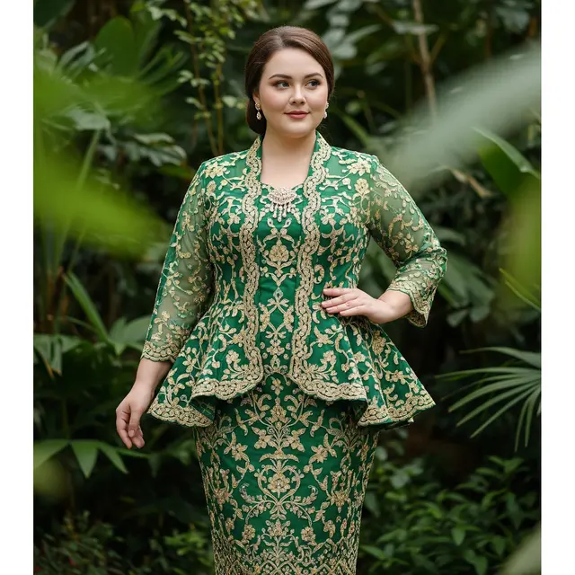 9 Model Kebaya Dress untuk Orang Gemuk