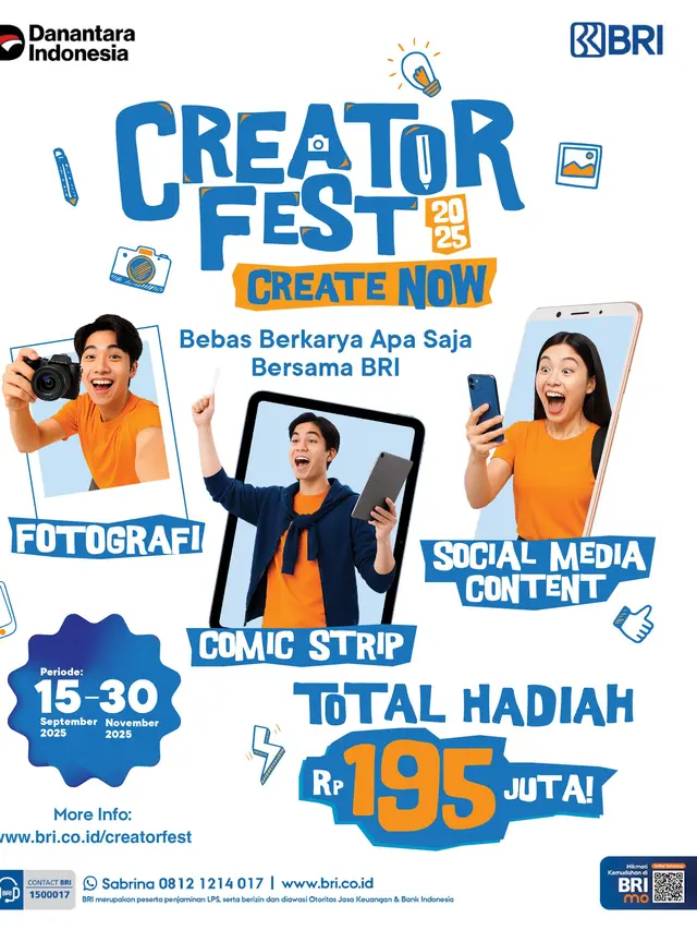 BRI Gelar Creator Fest 2025, Wadah Ekspresi Kreatif Sambut HUT ke-130