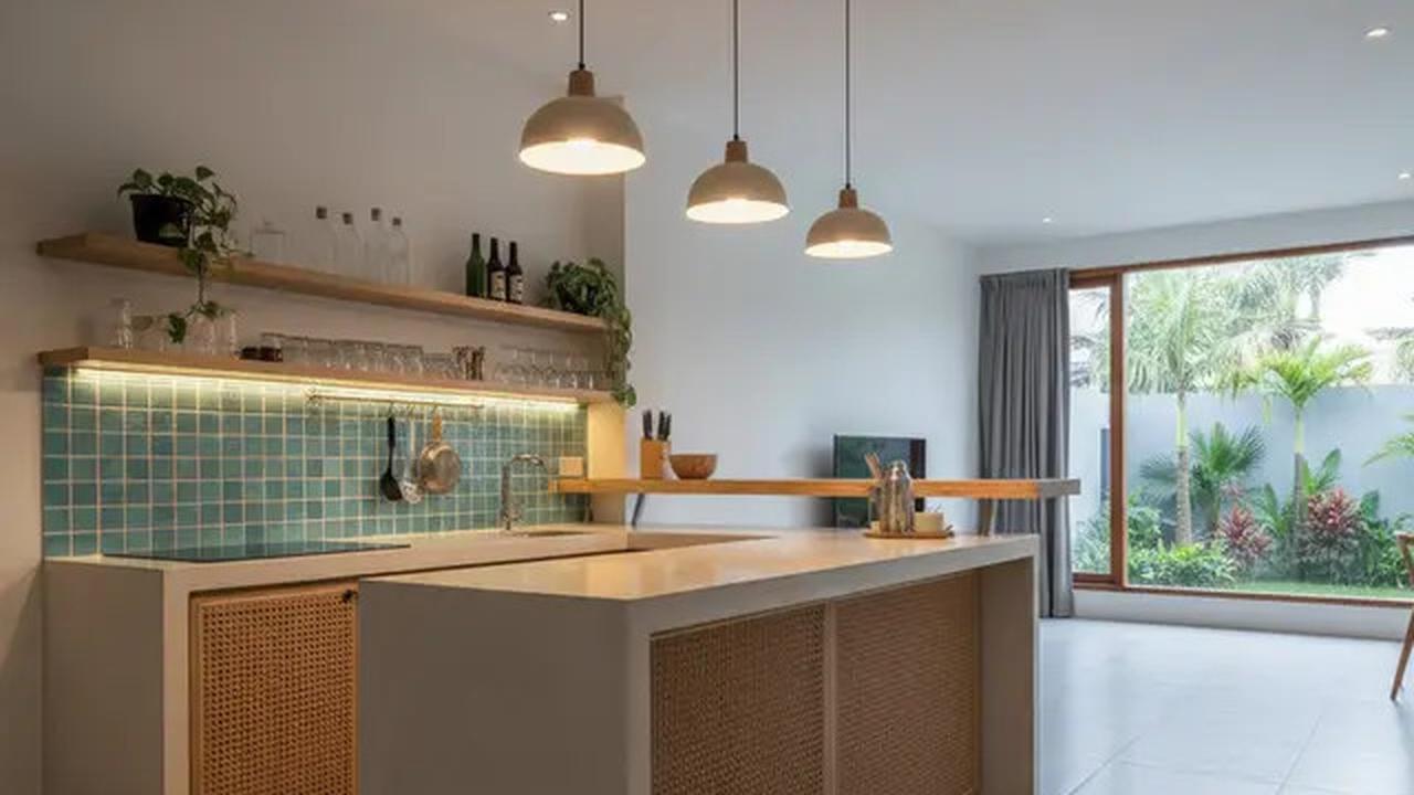 7 Model Dapur Bartender Minimalis, Desain Stylish yang Praktis untuk Rumah Modern 2025