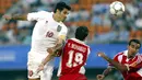 Ali Daei. Striker Timnas Iran yang pensiun pada 2007 ini mengoleksi 8 hattrick dari total 109 gol dalam 149 laga internasional. Hattrick pertamanya dibuat saat ia mencetak 3 gol ke gawang Maladewa pada laga Kualifikasi Piala Asia, 31 Maret 2000 yang berkesudahan 8-0. (AFP/Goh Chai Hin)