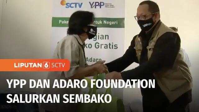 YPP SCTV-Indosiar dan Adaro Foundation menggelar kegiatan pembagian sembako. Ratusan paket sembako dibagikan pada warga mulai dari penjaga lintasan kereta, hingga petugas kebersihan makam.