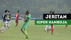 Berita video suara jeritan kiper Kamboja, Sou Yaty, saat kalah 1-3 dari Timnas Indonesia dalam laga uji coba di Stadion Patriot Candrabhaga, Bekasi, Rabu (4/10/2017).