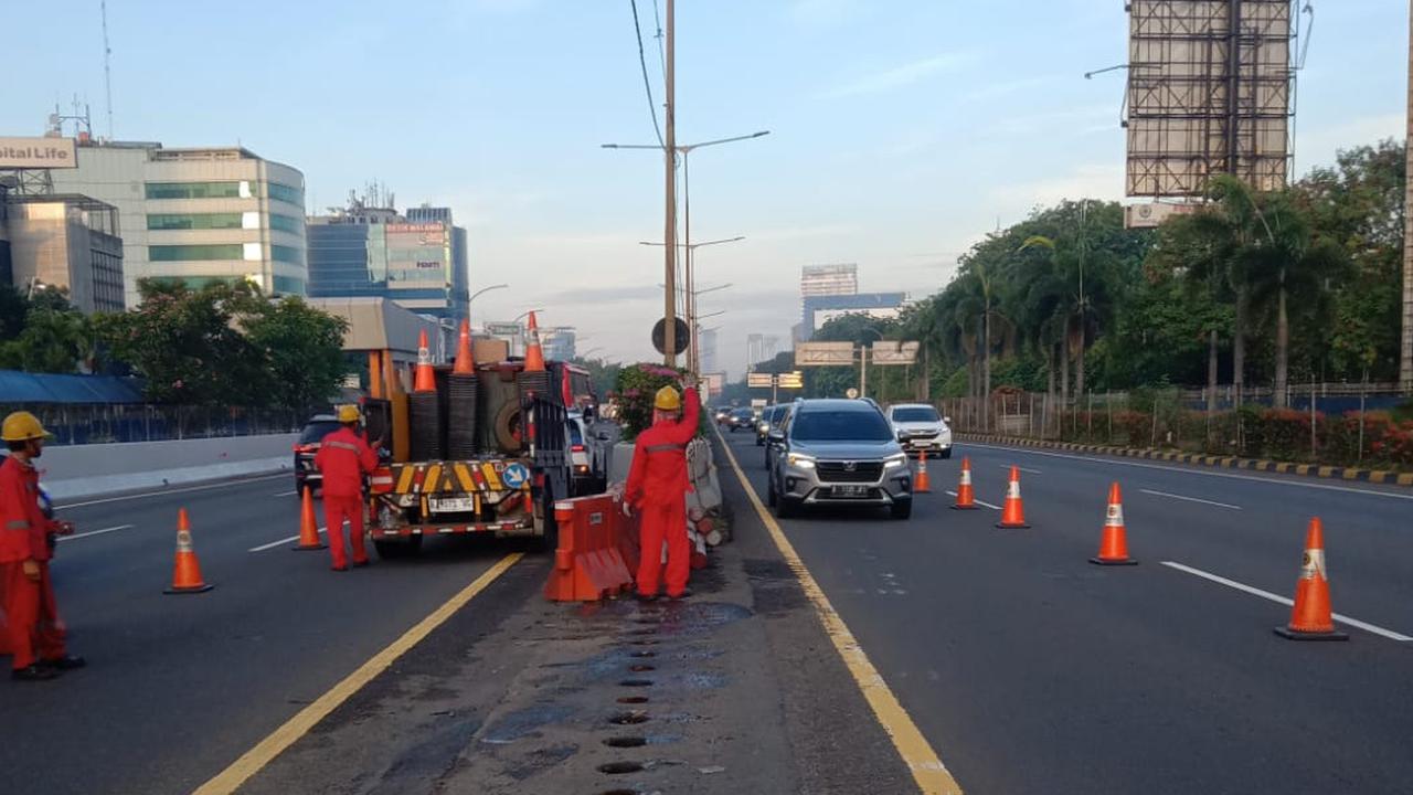 Jasa Marga Berlakukan Contraflow KM 03+500 Tol Jakarta-Tangerang Pagi ini Jumat 31 Oktober 2025