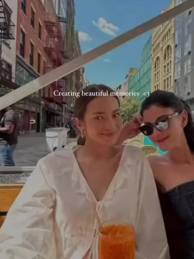 Enzy Storia senang Hesti Purwadinata dan Medina Dina datang ke Amerika Serikat (Foto: instagram enzystoria)