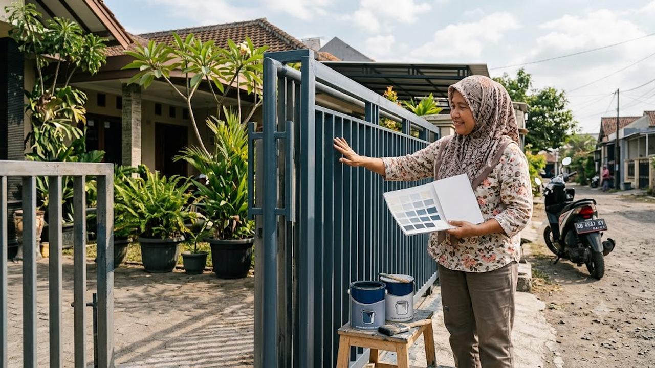 Tips Memilih Cat Pagar Luar Rumah yang Tahan Cuaca Panas dan Debu/AI Generated