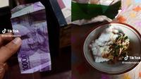 Viral Video Rp10 Ribu Bisa Makan 3 Kali Sehari di Wonogiri (Tangkapan Layar TikTok/nandarsaputro)