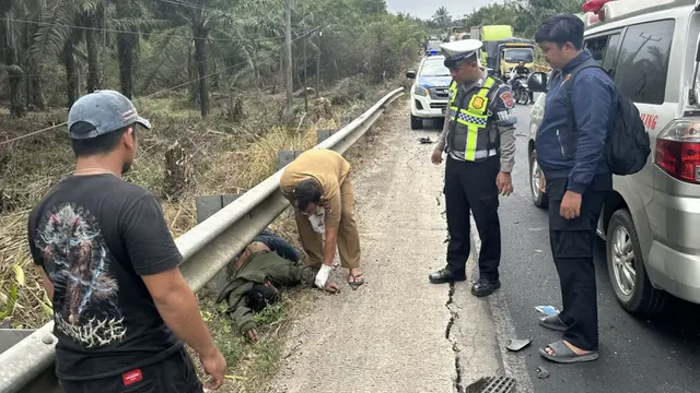 Detik-Detik Kecelakaan Maut di Mesuji, Motor Terpental hingga Terbakar