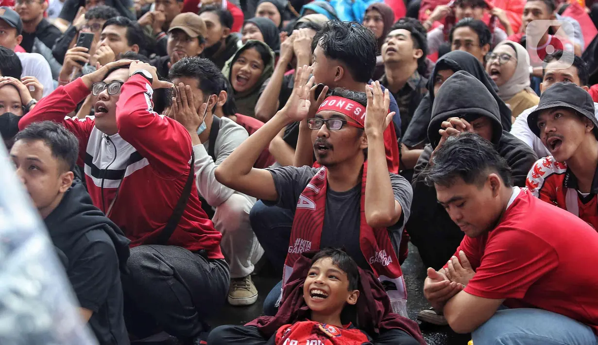 Di babak pertama, Indonesia kalah 0-3 dari Australia. (Liputan6.com/Angga Yuniar)