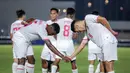 <p>Pemain Timnas Indonesia U-20, Jens Raven (kanan) melakukan selebrasi bersama Meshaal Hamzah Bashier setelah mencetak gol pembuka ke gawang Timor Leste pada laga Grup F Kualifikasi Piala Asia U-20 2025 di Stadion Madya, Senayan, Jakarta, Jumat (27/09/2024). (Bola.com/Bagaskara Lazuardi)</p>