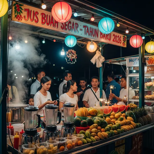 Ide Jualan Minuman saat Malam Tahun Baru (Gemini AI)