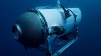 Foto tak bertanggal ini disediakan oleh OceanGate Expeditions pada Juni 2021 menunjukkan kapal selam Titan milik perusahaan. (AP)
