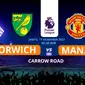 Prediksi Norwich vs Manchester United di Liga Inggris. (foto: Liputan6.com/Triyasni)