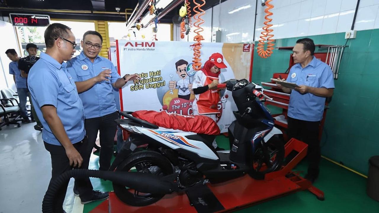 PT Astra Honda Motor (AHM) menggelar kompetisi 10th Astra Honda Skill Contest (AHSC) for Vocational School 2019