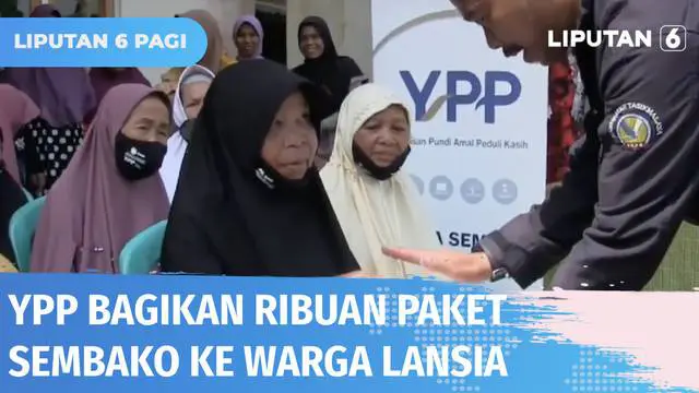 Ribuan paket sembako dari YPP SCTV-Indosiar dibagikan ke ribuan lansia di Tasikmalaya. Pembagian dilakukan dengan cara dikumpulkan di satu titik dan door to door. Para lansia pun senang dan mendoakan para donatur agar rezekinya bertambah.