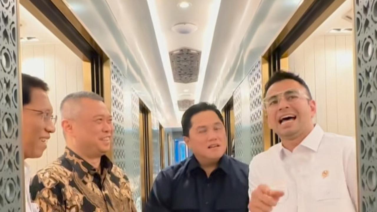 Potret Raffi Ahmad Bareng Para Menteri Jajal Kereta Langsung Tanpa Henti Pertama, Nagita Slavina Antar ke Stasiun