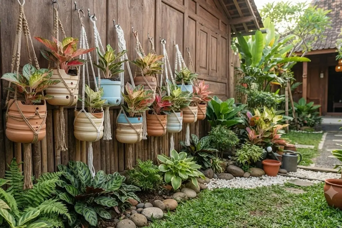 Inspirasi Pot Aglonema dari Galon Bekas