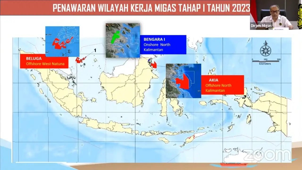 Kementerian Energi dan Sumber Daya Mineral (ESDM) membuka lelang untuk 3 wilayah kerja (WK) minyak dan gas bumi (Migas).
