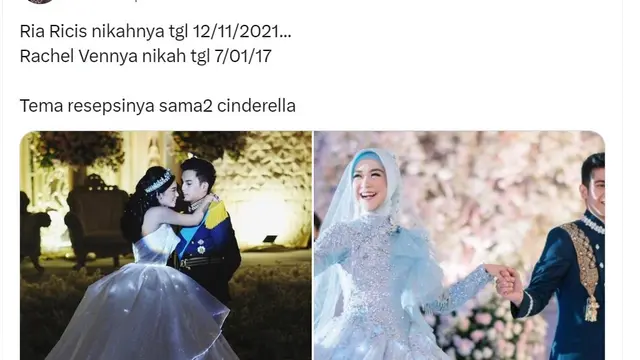 Pernikahan Ria Ricis-Teuku Ryan dan Rachel Vennya-Okin