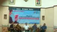 Asosiasi Media Siber Indonesia (AMSI), Selasa (18/4/2017). (Liputan6.com/Muhammad Radityo Pryasmoro)
