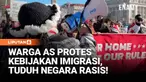 Gelombang protes meluas di berbagai kota Amerika Serikat menentang kebijakan imigrasi dan kebijakan luar negeri terbaru pemerintah. Di Washington D.C., ribuan orang menyuarakan penolakan terhadap penggerebekan imigrasi, isu rasial, serta arah kebijak...