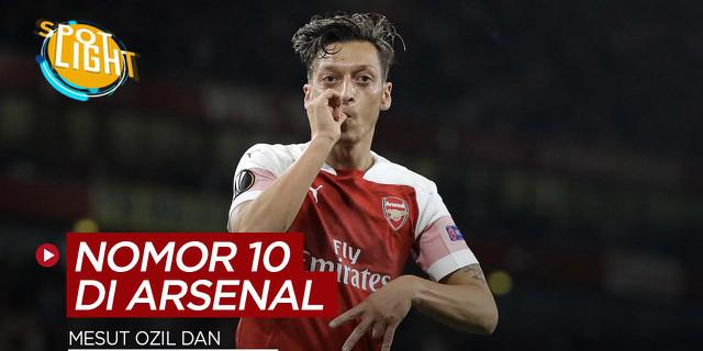VIDEO: Termasuk Mesut Ozil, Ini 4 Pemain Nomor Punggung 10 yang Sukses di Arsenal