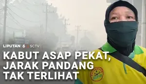 Kabut Asap Pekat, Jarak Pandang Tak Terlihat