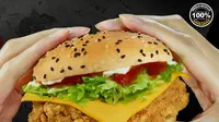 Penggemar ayam goreng tepung dan burger? Kini Anda bisa menikmati perpaduan keduanya di sini (Foto: Dok. KFC)