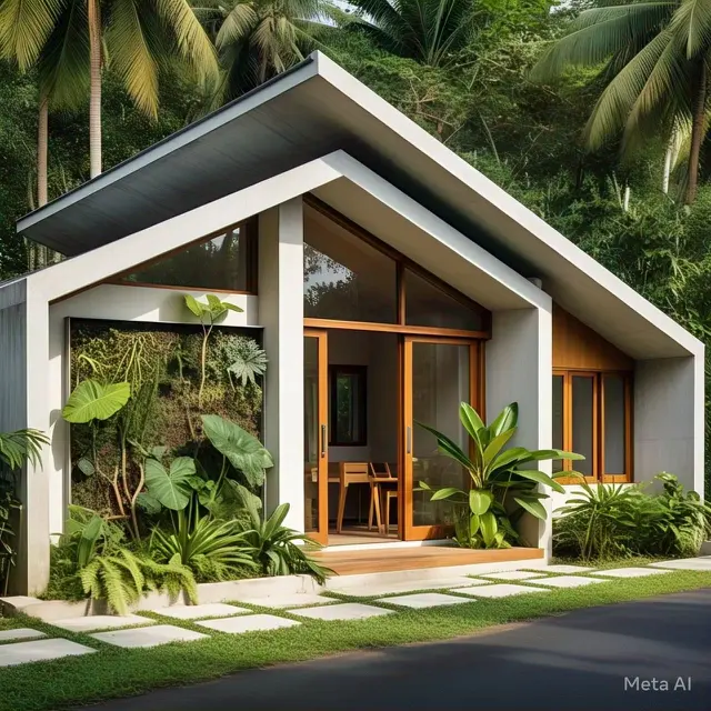 Model Rumah Minimalis 1 Air Terbaru: Mungil Konsep Tropis
