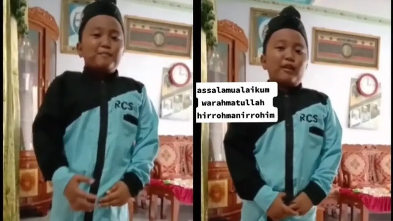 video bocah salah ucapkan salam viral