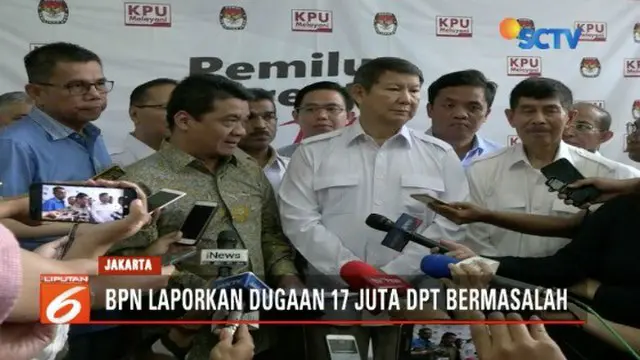 Kejanggalan DPT Pemilu 2019 yang Dilaporkan BPN Prabowo-Sandi ke KPU