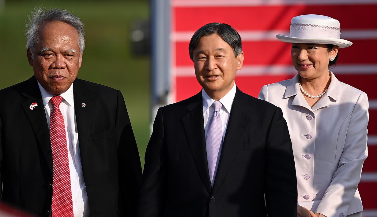 Kedatangan Naruhito dan Masako ke Indonesia memenuhi undangan Presiden Joko Widodo, saat berkunjung ke Tokyo tahun lalu. (ANTARA FOTO/POOL/Sigid Kurniawan)