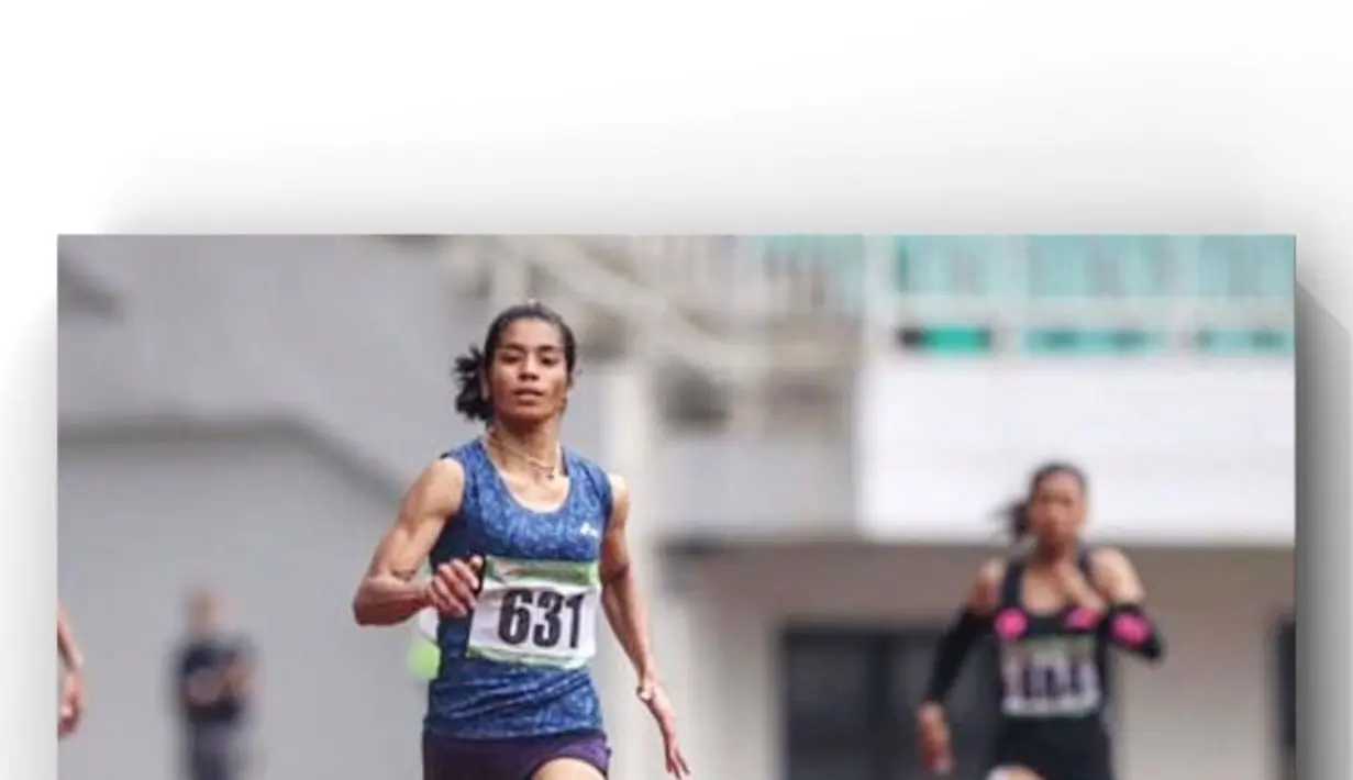 Dikenal sebagai atlet lari dari kontigen Indonesia untuk Olimpiade Tokyo 2020, Alvina Tehupeiory ternyata merupakan seorang anggota TNI Angkatan Darat Wanita. (instagram/alvinatehupeiory)