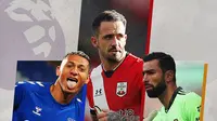 Richarlison, Danny Ings dan Rui Patricio. (Bola.com/Dody Iryawan)