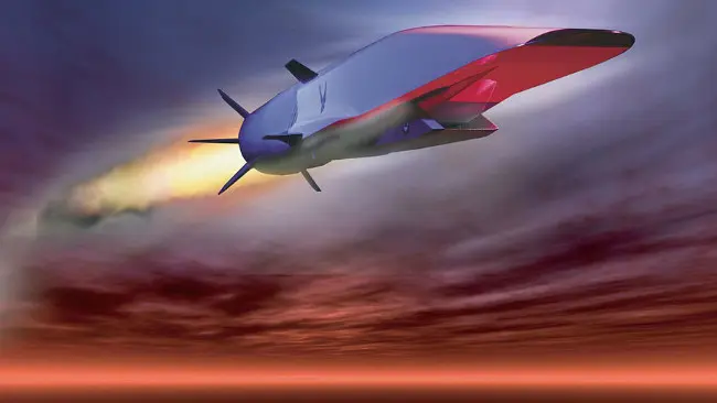 Konsep pesawat terbang tanpa pilot Boeing X-51A Waverider. (Sumber Wikimedia Commons/Department of Defense)