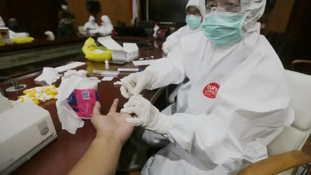 rapid test terhadap puluhan wartawan