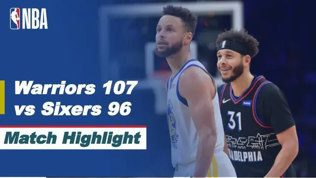 Berita video highlights laga NBA 2020/2021 antara Philadelphia 76ers melawan Golden State Warriors yang berakhir dengan skor 107-96, di mana Stephen Curry mencetak 49 poin dalam pertandingan tersebut, Selasa (20/4/2021) pagi hari WIB.