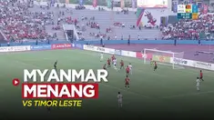 Berita video highlights kemenangan Myanmar atas Timor Leste di Grup A cabor sepak bola putra SEA Games 2021, Minggu (8/5/2022) sore hari WIB.