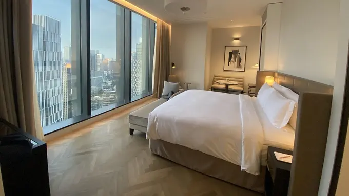 Salah satu kamar di Hotel  The Langham Jakarta