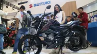 Suzuki GSX150 Bandit di ajang Gaikindo Indonesia International Auto Show (GIIAS) 2018 (Herdi/Liputan6.com)